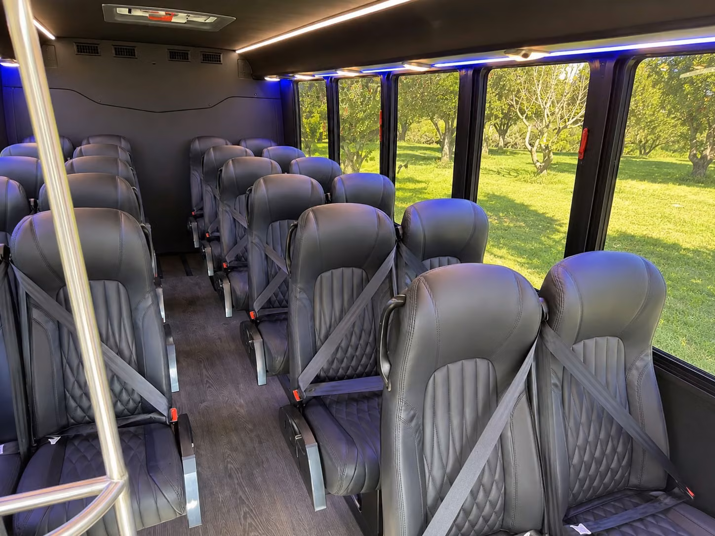 15 passenger minibus inside
