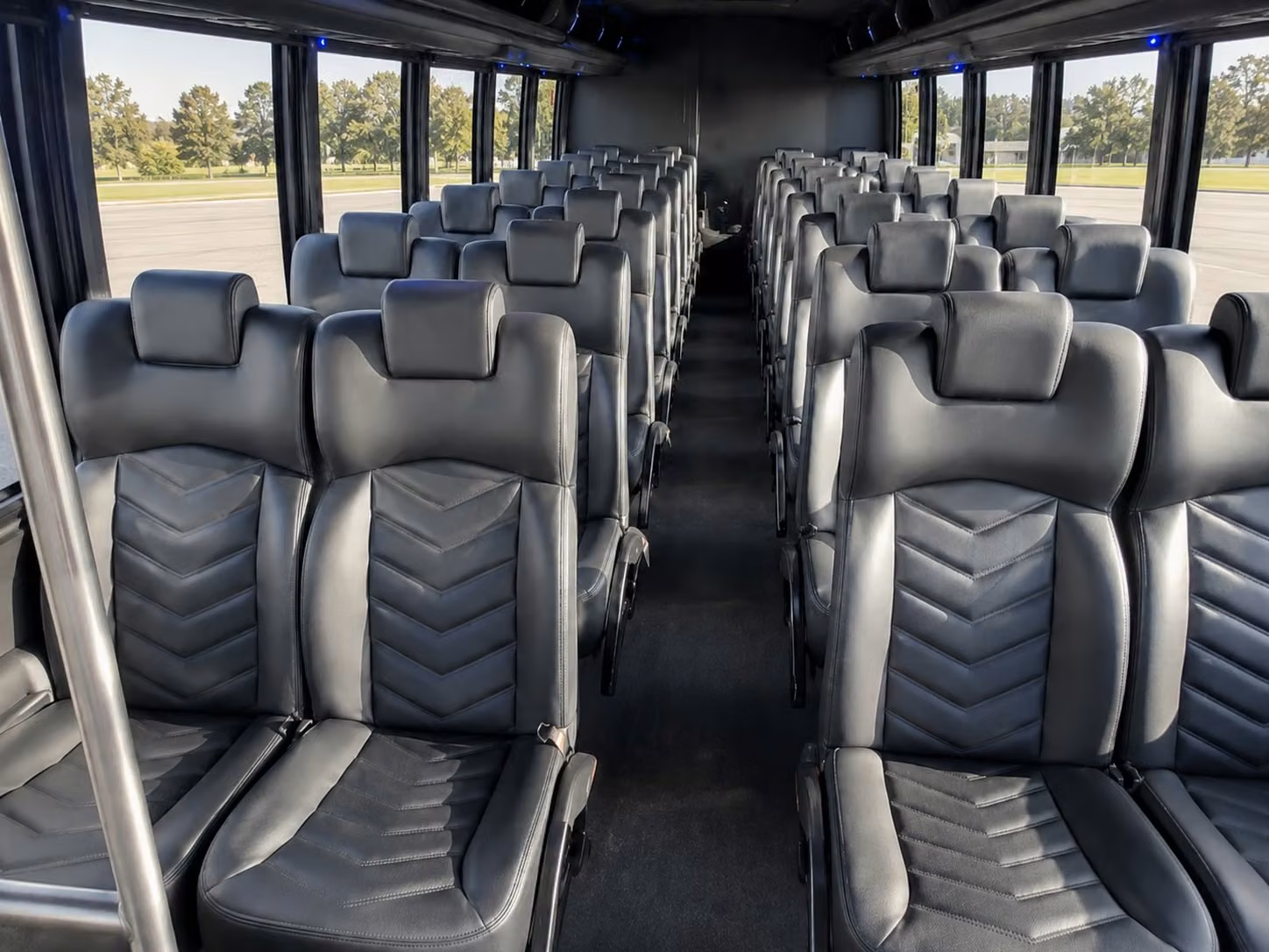 15 passenger minibus interior