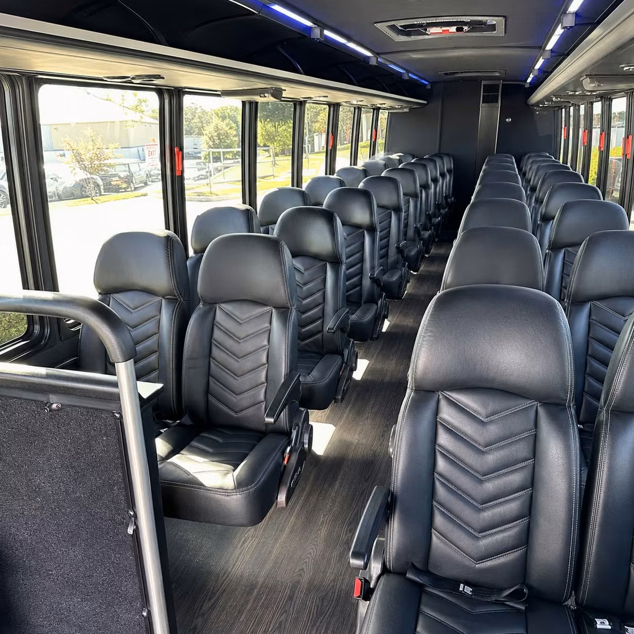 28 passenger minibus interior