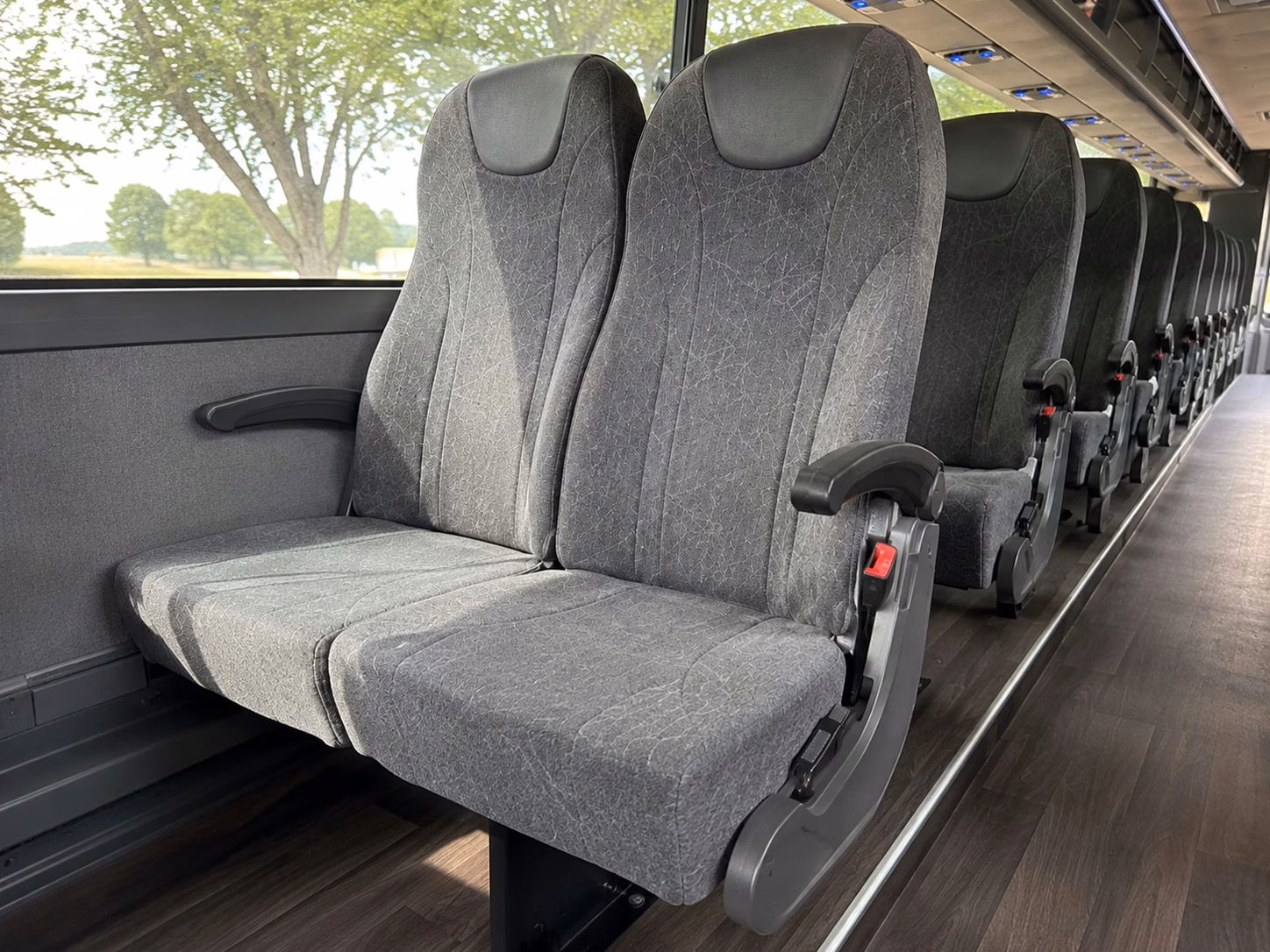 worcester charter bus inside
